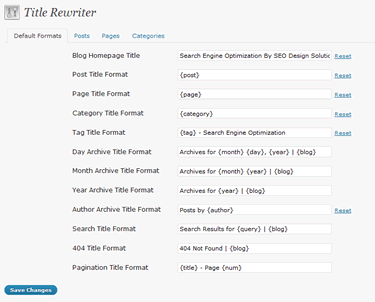 SEO Ultimate Title Rewriter Dashboard